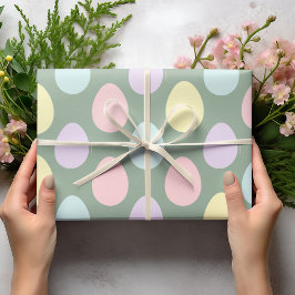 Modern Colorent Pastel Eggs Mönster | PÅSK Presentpapper