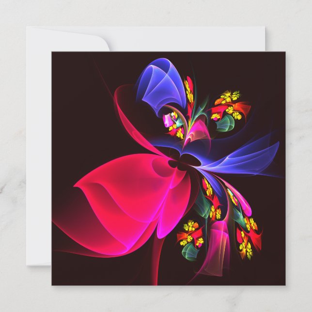 Modern Colorful Blommigt Abstrakt Art Mönster #06 (Framsida)