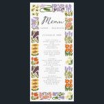 Modern Colorful Boho Chic Bröllop Meny<br><div class="desc">Modern Colorful Boho Chic Bröllop</div>