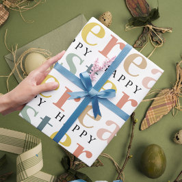 Modern Colorful Glad påsk Presentpapper