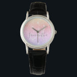 Modern Colorful Glitter Sparkles Personlig Namn Armbandsur<br><div class="desc">Modern Colorful Glitter Sparkles Personlig Namn</div>