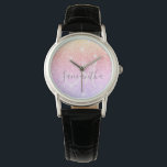 Modern Colorful Glitter Sparkles Personlig Namn Armbandsur<br><div class="desc">Modern Colorful Glitter Sparkles Personlig Namn</div>