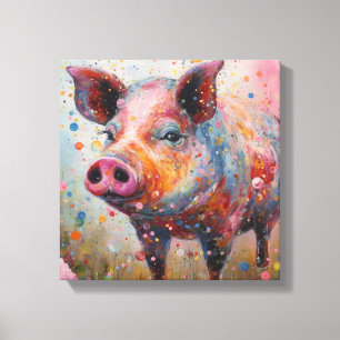 Modern Colorful Gris Art Canvastryck