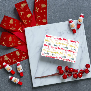 Modern Colorful Jingle Bell Jingle Bell Visitkort