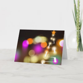 Modern Colorful Julgran Helgkort