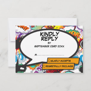 Modern Colorful Roligt Tecknad Bok Snyggt OSA Kort