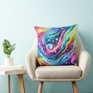 MODERN COLORFUL RYMDEN ART DESIGN KUDDE