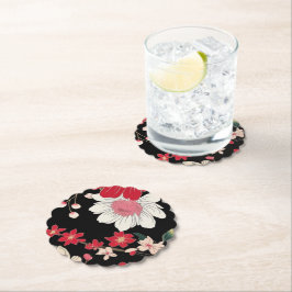 Modern Colorful Sakura Flower Japan Birthday party Underlägg Papper