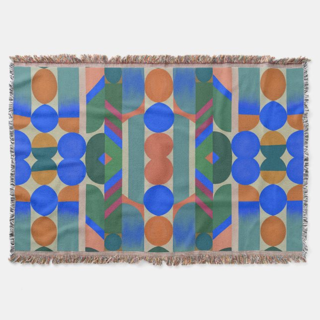 Modern Colorful Shapes Filt (Framsidan)