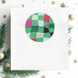 Modern Colorful Tartan Play-jul Runt Klistermärke<br><div class="desc">***Den här designen ingår i en julklapp** ________________________ Denna helgdag är fullt redigerbar och anpassade av kunden - klicka på anpassa ytterligare knapp om du vill flytta, lägga till, ta bort eller göra större ändringar i designen ____________________________________________________________________________________________________________________________________________________________________________________ Kontakta mig ___________________________________ om du har frågor om LEVERANS eller PRODUKTION kontakta ZAZZLE...</div>