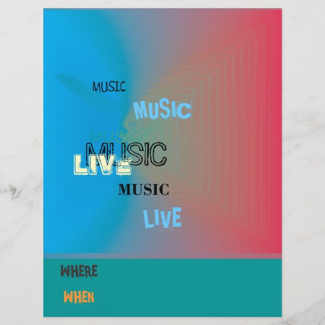 Modern Colorous Music Event Flyer (Framsidan)