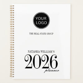 Modern Company Logotyp Anpassningsbar 2026 Planner