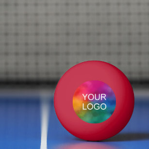Modern Company Logotyp Emblem Template Red Pingisboll