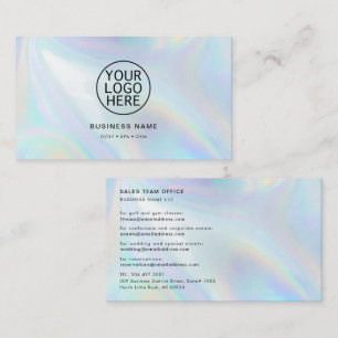Modern Company Logotyp HoloGraph Anpassningsbar Visitkort