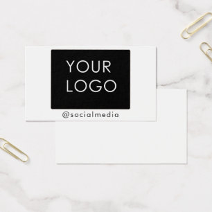 Modern Company Logotyp Social Media Plain Visitkort
