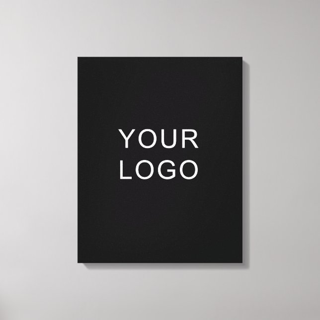 Modern Company Professionell Business Logotyp Blac Canvastryck (Framsida)