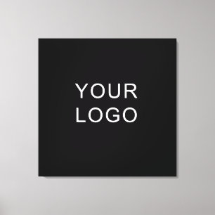 Modern Company Professionell Business Logotyp Blac Canvastryck