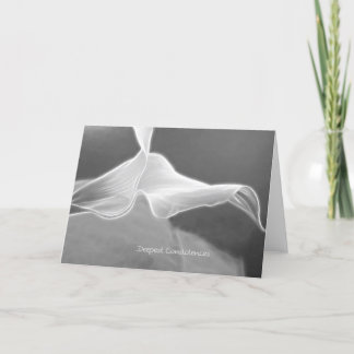 modern Condolence Card one Calla Kort