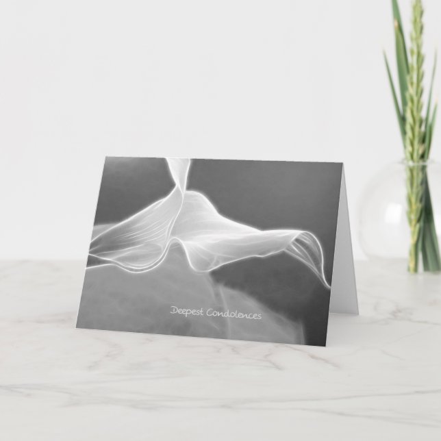 modern Condolence Card one Calla Kort (Framsida)