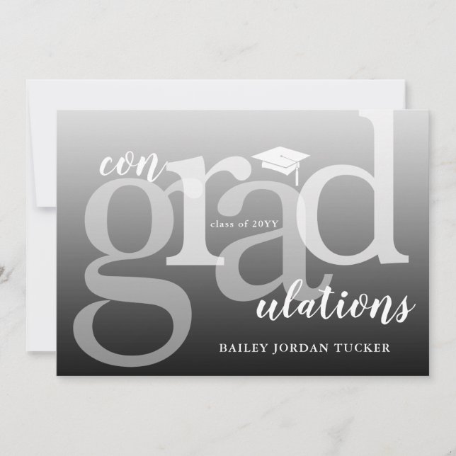 Modern ConGRADulations Studenten Grattisar (Framsida)