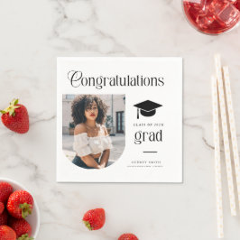 Modern Congratulations Grad Photo Graduation Arch Pappersservett