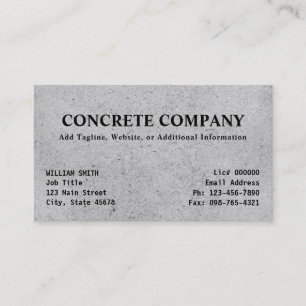 Modern Conreta Company Visitkort