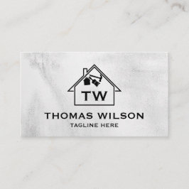 Modern Construction Handyman Carpenter Verktyg Bus Visitkort