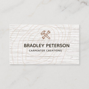 Modern Construction Handyman Carpenter Verktyg Woo Visitkort