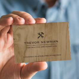 Modern Construction Handyman Carpenter Verktyg Woo Visitkort