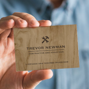 Modern Construction Handyman Carpenter Verktyg Woo Visitkort