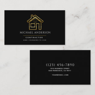 Modern Construction Handyman Carpenter Verktyg Woo Visitkort