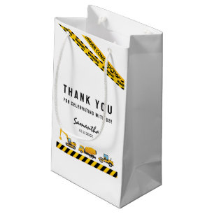 Modern Construction Lastbil Party Gift Bag