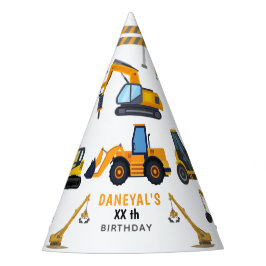 Modern Construction Simple Kid's Birthday