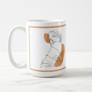 Modern Contemporary Abstrakt Woman Mugg