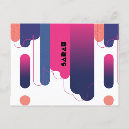 modern contemporary Arch Line art minimal vykort