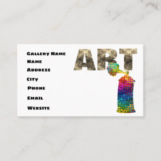Modern Contemporary Art Gallery Visitkort