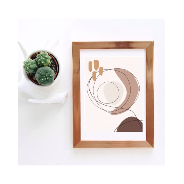 Modern Contemporary Art i Neutralt Shades Poster (Skapare uppladdad)