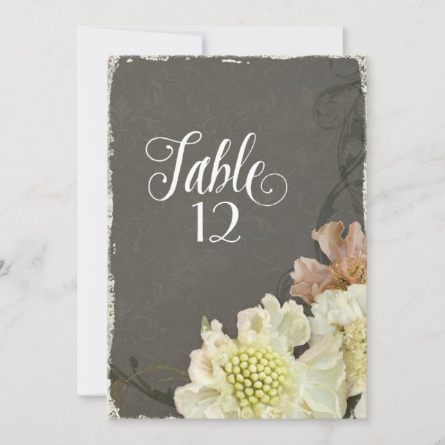 Modern Contemporary Flowers Scabiosa Fall Wedding (Framsida)