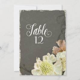 Modern Contemporary Flowers Scabiosa Fall Wedding