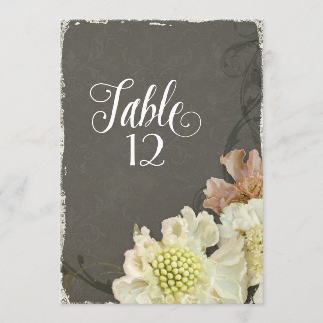 Modern Contemporary Flowers Scabiosa Fall Wedding (Framsida)