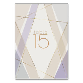 Modern Contemporary Geometric Mushroom Violet Bordsnummer