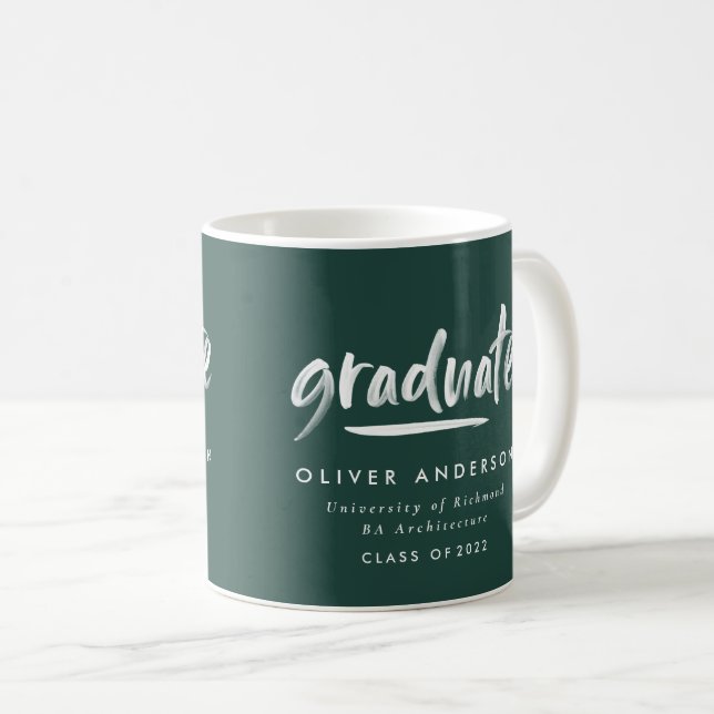 Modern contemporary-skript, snyggt studenten-coff kaffemugg (Framsida höger)