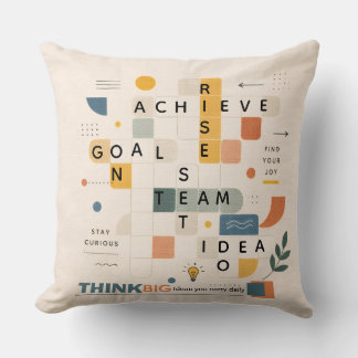 Modern contemporary typography geometric cool Kudde