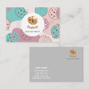 Modern cookie Business for Bakery eller Pastry Sho Visitkort