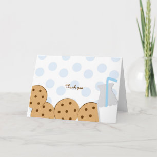 Modern cookies och Mjölk Tackkort-kort Tack Kort