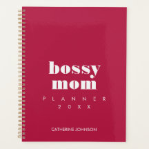 Modern Cool Bossy Mamma Röd Burgundy Personlig