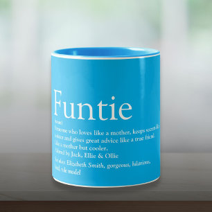 Modern Cool Funtie Faster Moster Definition Två-Tonad Mugg