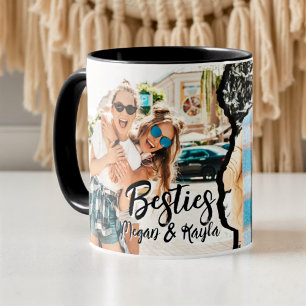 Modern Cool Grunge Bästa Vänner Bästa Kompisar BFF Mugg