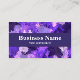 Modern Coola Blue, Lila & Rosa Abstrakt Visitkort