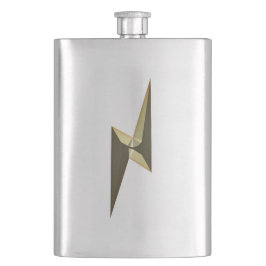 Modern coola för åskavlor i guld fickplunta